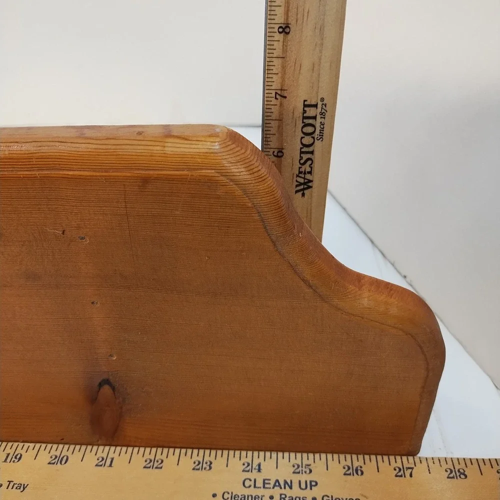 Vintage Handmade Wood Wall Shelf 27